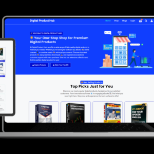High Converting Digital Product Selling Website Template with 40+ Free Products